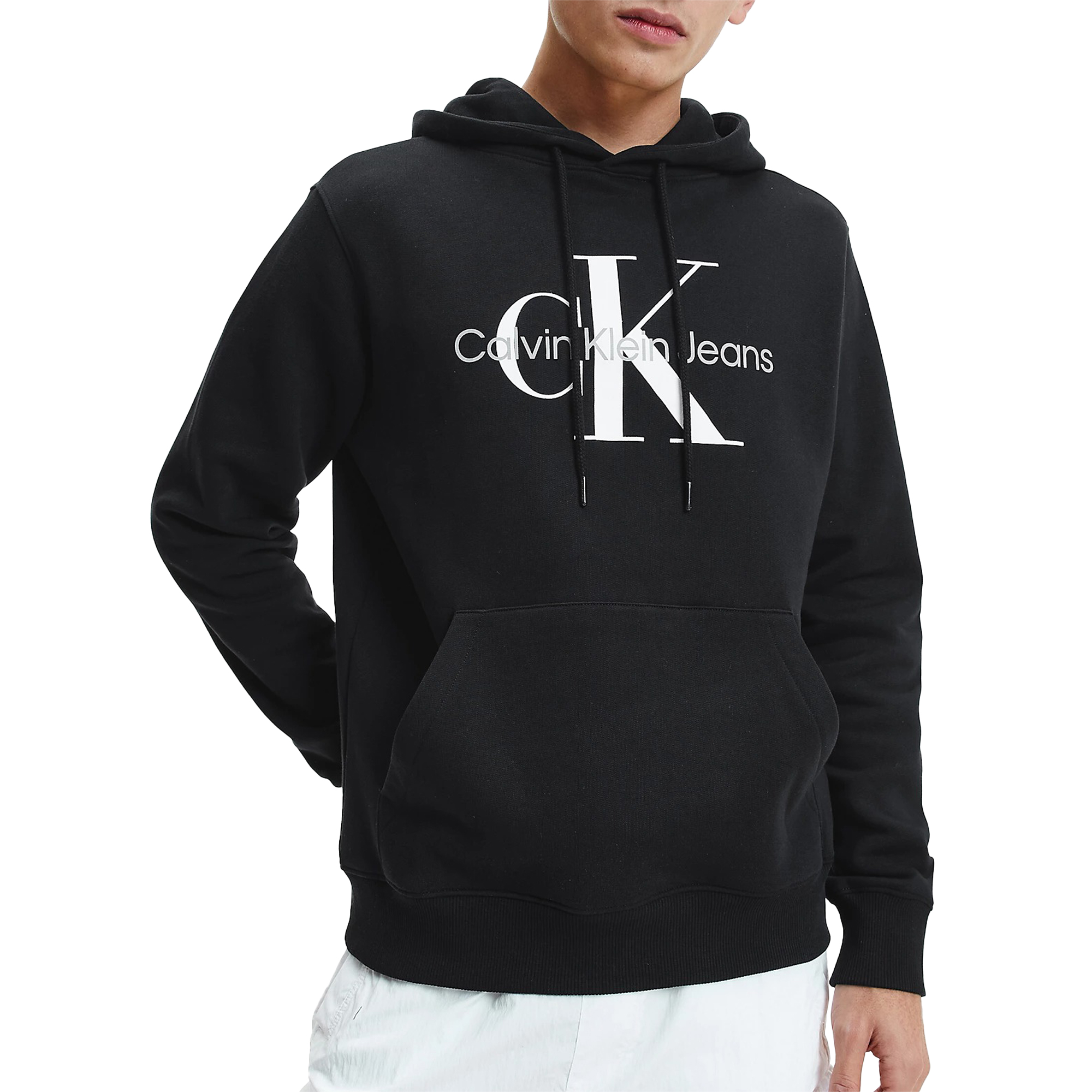 Calvin Klein Sudadera core monogram hoodie , Zwart, Heren online kopen