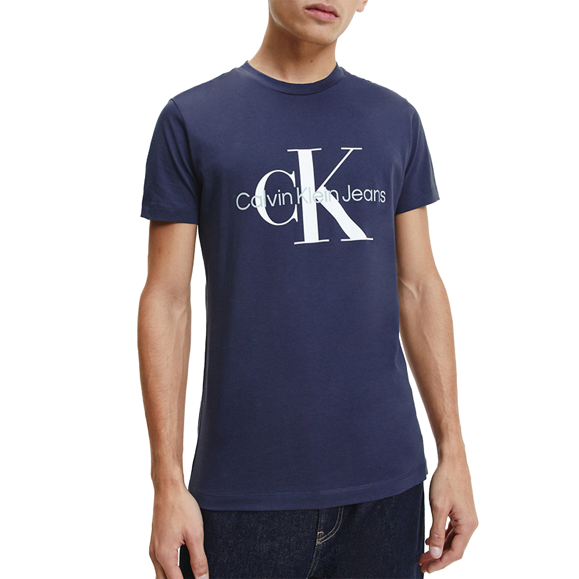 Calvin klein Jeans Men& T shirt Jeans, Blauw, Heren online kopen