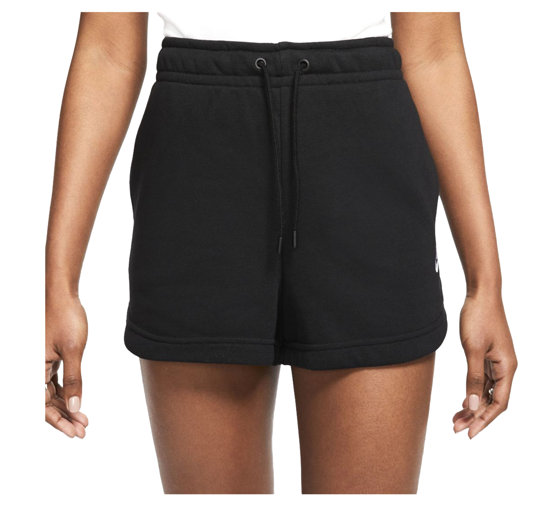 Nike Pantaloncino sportkleding essentiële terry shorts , Zwart, Dames online kopen