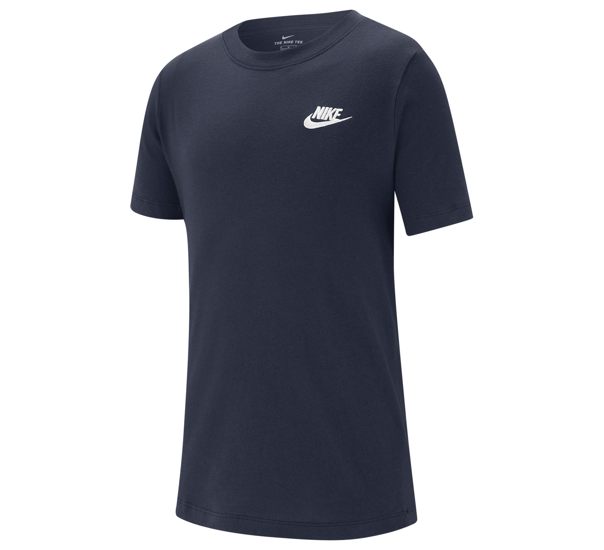 Nike Club Emb Shortsleeve Tee basisschool T Shirts Blue 100% Katoen online kopen